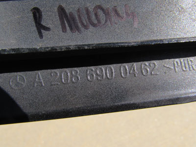 Mercedes Quarter Panel Exterior Molding Protective Cover, Right A2086900462 W208 CLK320 CLK430 CLK55 AMG3